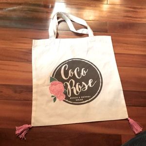 New! Coco Rose Beach & Resort Wear Canvas Bag